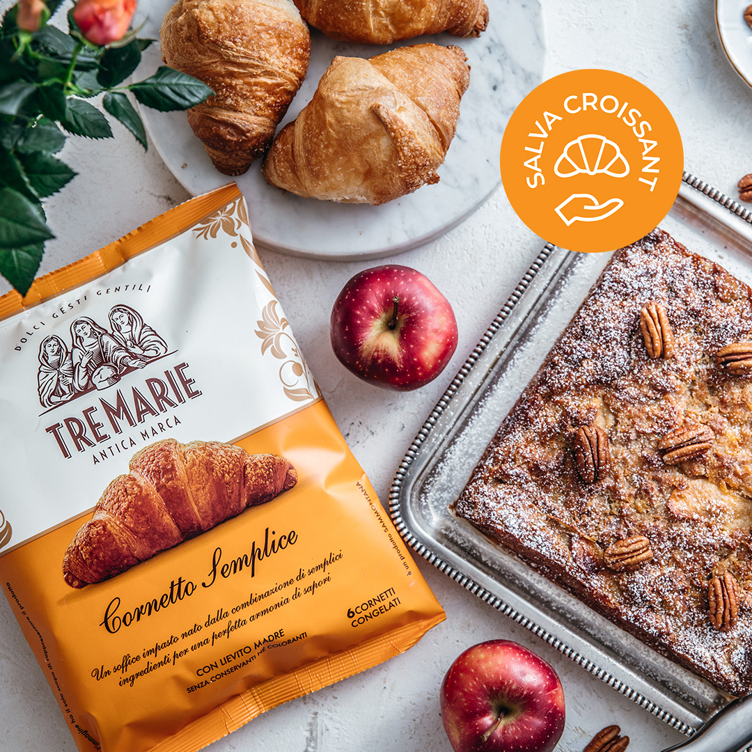 TORTA DI MELE CON CROISSANT TRE MARIE